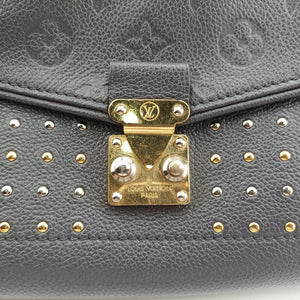Pre-owned Louis Vuitton Saint Germain PM Studs Gris Silver Monogram Empreinte M51729 shoulderbag | stylenewstar