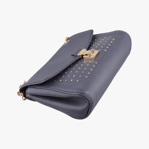 Pre-owned Louis Vuitton Saint Germain PM Studs Gris Silver Monogram Empreinte M51729 shoulderbag | stylenewstar