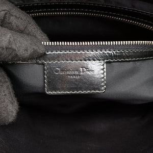 Pre-owned Christian Dior granville Black Enamel shoulderbag | stylenewstar