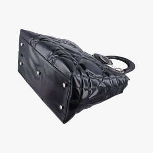 Pre-owned Christian Dior granville Black Enamel shoulderbag | stylenewstar