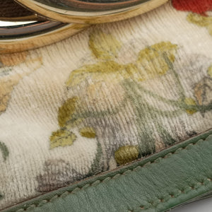 Secondhand Gucci Interlocking GG Mushroom Flora Multicolour velour 162886 shoulderbag | stylenewstar
