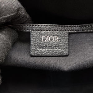 Pre-owned Christian Dior Oblique Saddle Navy×Black Jacquard×Leather shoulderbag | stylenewstar