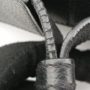 Pre-owned Christian Dior Oblique Saddle Navy×Black Jacquard×Leather shoulderbag | stylenewstar