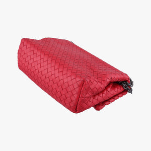 Secondhand Bottega Veneta Intrecciato Olimpia Red lambskin shoulderbag | stylenewstar