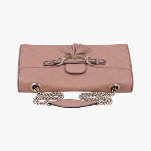 Pre-owned Gucci Emily Pink Leather 295402 shoulderbag | stylenewstar