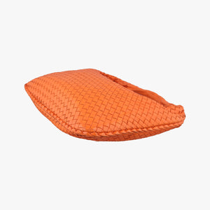 Pre-owned Bottega Veneta Intrecciato Orange lambskin shoulderbag | stylenewstar