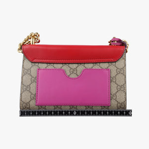 Vintage Gucci Padlock beige×red×pink PVC coated canvas×Leather 409487 shoulderbag | stylenewstar