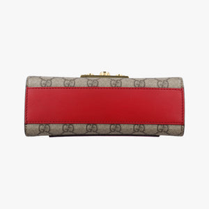 Vintage Gucci Padlock beige×red×pink PVC coated canvas×Leather 409487 shoulderbag | stylenewstar