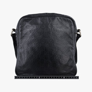 Pre-owned Gucci GG Imprime Messenger Black Leather 201448 shoulderbag | stylenewstar