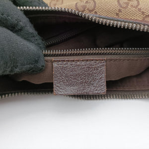Vintage Gucci GG canvas Messenger Beige × Dark Brown canvas 131211 crossbodybag | stylenewstar