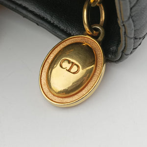 Pre-owned Christian Dior Lady Dior Black lambskin handbag | stylenewstar