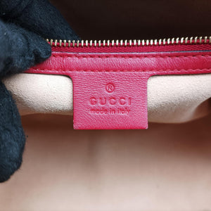 Vintage Gucci GG SUPREME Beige x Red x Navy PVC coated canvasxLeather 409529 shoulderbag | stylenewstar