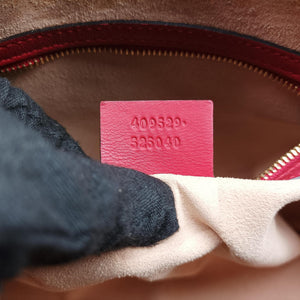 Vintage Gucci GG SUPREME Beige x Red x Navy PVC coated canvasxLeather 409529 shoulderbag | stylenewstar