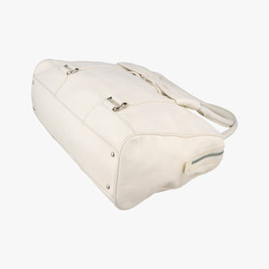 Pre-owned Ferragamo Vara Bow White Leather handbag | stylenewstar