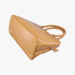 Pre-owned Prada Pyramid Camel Patent BL0808 shoulderbag | stylenewstar