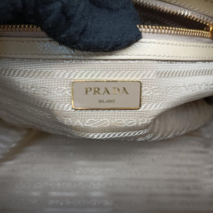Secondhand Prada Boston Soleil Yellow Saffiano patent BL0831 shoulderbag | stylenewstar
