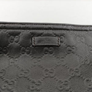 Pre-owned Gucci GG Imprime messenger Black Leather 201446 shoulderbag | stylenewstar