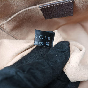 Pre-owned Gucci Ophidia brown×red×green PVC coated canvas×Leather 547551 handbag | stylenewstar