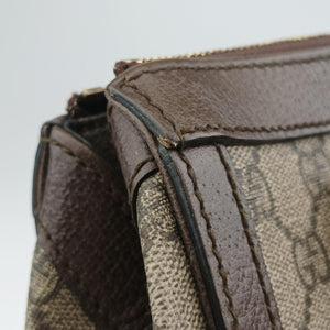 Pre-owned Gucci Ophidia brown×red×green PVC coated canvas×Leather 547551 handbag | stylenewstar
