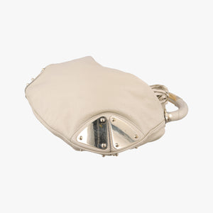 Secondhand Gucci Bamboo Babouska Indy Hobo White Leather 177139 shoulderbag | stylenewstar