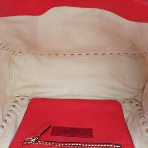 Pre-owned Valentino Rockstud Red Leather shoulderbag | stylenewstar