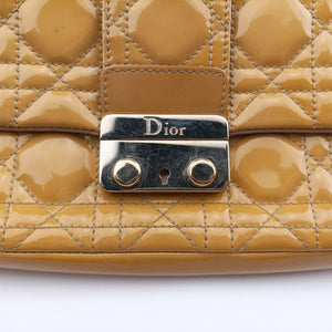 Vintage Christian Dior Miss Dior Cannage New Rock Yellow Patent shoulderbag | stylenewstar