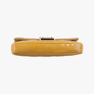 Vintage Christian Dior Miss Dior Cannage New Rock Yellow Patent shoulderbag | stylenewstar