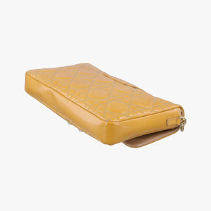 Vintage Christian Dior Miss Dior Cannage New Rock Yellow Patent shoulderbag | stylenewstar