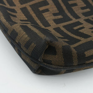 Pre-owned Fendi Mia Flap Brown canvas 8BT163 shoulderbag | stylenewstar