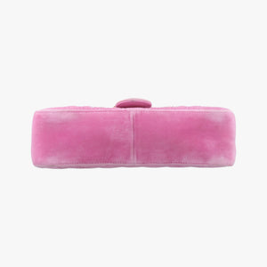 Pre-owned Gucci GG Marmont Pink velour 443497 shoulderbag | stylenewstar