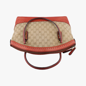 Secondhand Gucci Bamboo Brown GGCanvas×Leather 339002 handbag | stylenewstar