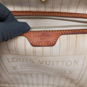 Vintage Louis Vuitton Neverfull MM Azur Damier Canvas N51107 handbag | stylenewstar