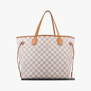 Vintage Louis Vuitton Neverfull MM Azur Damier Canvas N51107 handbag | stylenewstar