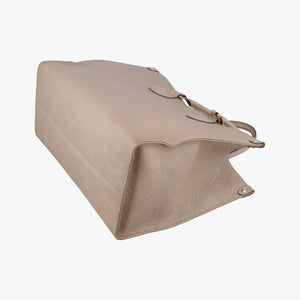 Pre-owned Louis Vuitton OntheGo MM Beige Monogram Empreinte M45607 shoulderbag | stylenewstar