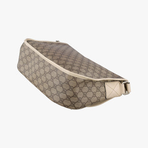 Pre-owned Gucci GG Plus Messenger Brown×White PVC coated canvas 201732 shoulderbag | stylenewstar