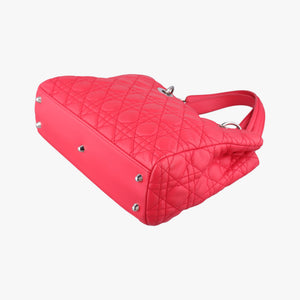 Pre-owned Christian Dior Cannage Dior Soft Shopping Red lambskin shoulderbag | stylenewstar