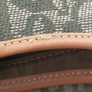 Secondhand Christian Dior Saddle Green Jacquard shoulderbag | stylenewstar