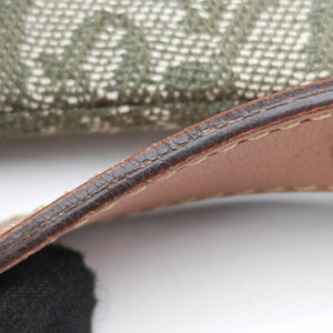 Secondhand Christian Dior Saddle Green Jacquard shoulderbag | stylenewstar