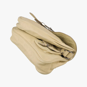 Pre-owned Christian Dior Gaucho Beige Leather shoulderbag | stylenewstar