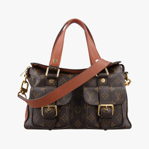 Pre-owned Louis Vuitton Manhattan NM Brown Monogram Canvas M43481 shoulderbag | stylenewstar