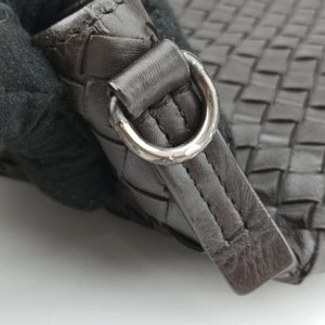 Pre-owned Bottega Veneta Intrecciato Brown lambskin shoulderbag | stylenewstar