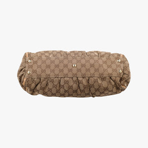 Secondhand Gucci Abbey Brown Canvas×Leather 189831 handbag | stylenewstar