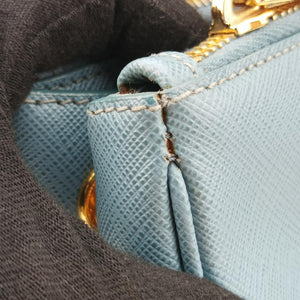 Secondhand Prada Galleria Blue SAFFIANO Leather BN1786 handbag | stylenewstar