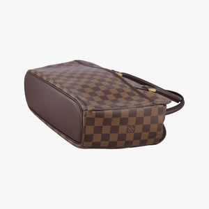 Pre-owned Louis Vuitton Saria Horizontal EBENE Damier Canvas N51282 handbag | stylenewstar