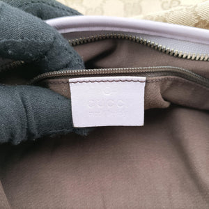 Pre-owned Gucci Princy Purple × Beige Leather×Canvas 204939 shoulderbag | stylenewstar