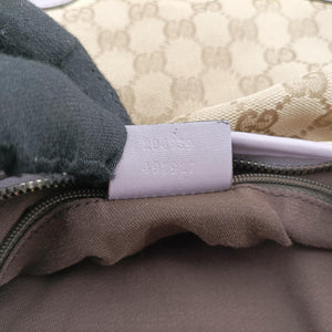 Pre-owned Gucci Princy Purple × Beige Leather×Canvas 204939 shoulderbag | stylenewstar