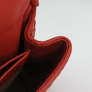Secondhand Bottega Veneta Intrecciato Olimpia Orange lambskin shoulderbag | stylenewstar