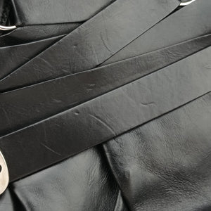 Pre-owned Christian Dior Corset Hobo Black Leather handbag | stylenewstar