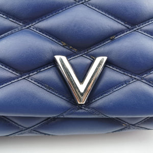 Pre-owned Louis Vuitton GO-14MM Navy Lambskin M50993 shoulderbag | stylenewstar