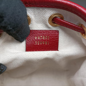 Pre-owned Gucci Doraemon collaboration Brown×Red×Multicolor PVC coated canvas×Leather 647801 shoulderbag | stylenewstar